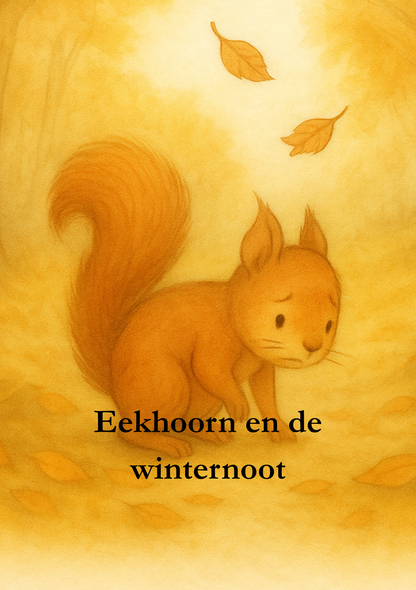 Voorblad van het rakelbos prenteboek Eekhoorn en de winternoot